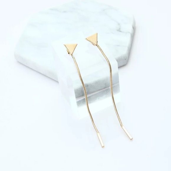 🍒2/$25 Triangle Dangle Ear Jackets - Picture 3 of 3